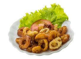 anelli di calamari fritti foto