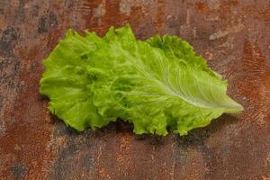 foglie di insalata verde di cucina dietetica foto