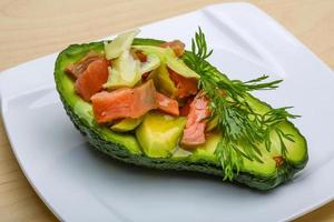 insalata di salmone e avocado foto