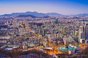 skyline di Seoul foto