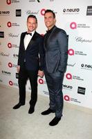 los angeles, 22 febbraio - cheyenne jackson, jason landau all'elton john oscar party 2015 al parco della città di west hollywood il 22 febbraio 2015 a ovest di hollywood, ca foto