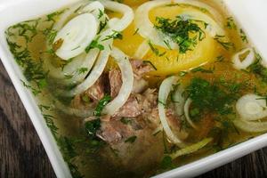 zuppa di carne caucasica - hashlama foto