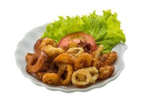 anelli di calamari fritti foto