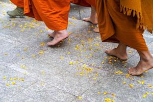 passo dei piedi dei monaci foto
