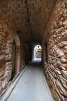 strada tradizionale a mesta, isola di chios, grecia foto