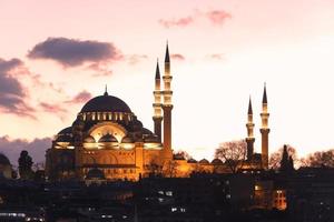 Moschea Suleymaniye a Istanbul, Turchia foto