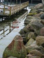 la città di eckernfoerde sul mar baltico foto