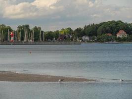 la città di eckernfoerde sul mar baltico foto