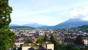 punti panoramici dal castello storico di lucerna foto