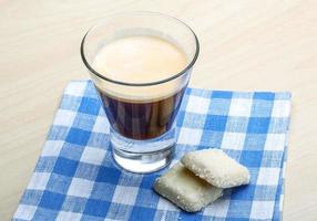 espresso con biscotti foto