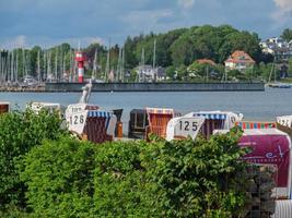 la città di eckernfoerde sul mar baltico foto