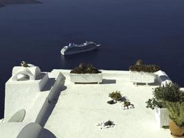 isola di santorini in grecia foto