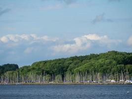 la città di eckernfoerde sul mar baltico foto