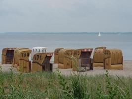 la città di eckernfoerde sul mar baltico foto