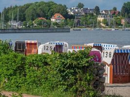 la città di eckernfoerde sul mar baltico foto