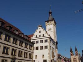 la città di Wuerzburg sul fiume principale foto