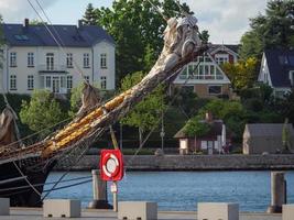 la città di eckernfoerde sul mar baltico foto