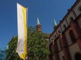 la città di Wuerzburg sul fiume principale foto