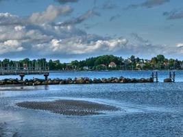 la città di eckernfoerde sul mar baltico foto