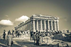 atene attica grecia 2018 acropoli di atene rovine partenone grecia capitale atene in grecia. foto