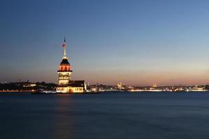 torre delle fanciulle a istanbul, turchia foto