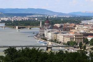 budapest è la capitale e la città più grande dell'Ungheria. foto