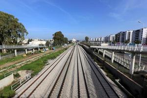 moderne stazioni ferroviarie e ferroviarie in Israele foto