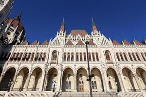 edifici e strutture per le strade di budapest, la capitale dell'Ungheria. foto