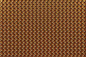 illustrazione 3d maglia metallica dorata. fondo strutturato dell'ornamento disegnato a mano di colore di contrasto luminoso. foto