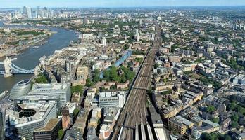 una veduta aerea di londra foto