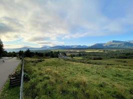 una vista degli altopiani scozzesi a nord di ben nevis foto