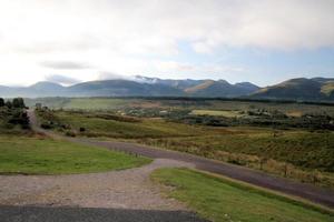 una vista degli altopiani scozzesi a nord di ben nevis foto