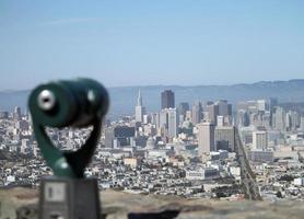 punto panoramico con vista su san francisco, california foto