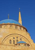 moschea mohammad al-amin - moschea blu - beirut, libano foto