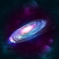 illustrazione di una galassia a spirale foto