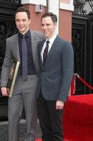 los angeles, 11 marzo - jim parsons, todd spiewak alla cerimonia di jim parsons hollywood walk of fame all'hollywood boulevard l'11 marzo 2015 a los angeles, ca foto