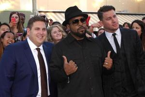 los angeles, 10 giugno - jonah hill, ice cube, channing tatum alla premiere di 22 jump street al teatro del villaggio il 10 giugno 2014 a westwood, ca foto