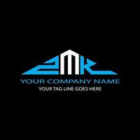 zmk lettera logo design creativo con grafica vettoriale foto