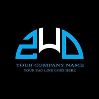 zud lettera logo design creativo con grafica vettoriale foto