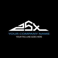 zsx lettera logo design creativo con grafica vettoriale foto