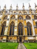 hdr chiesa dell'abbazia di westminster a londra foto