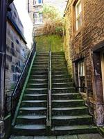 una veduta della città di Holmfirth nel South Yorkshire foto