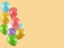 sfondo di palloncini di compleanno foto