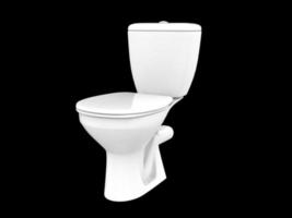 sedile isolato wc armadio wc bagno wc porcellana 3d illustrazione foto