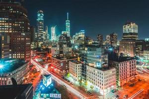 New York di notte foto