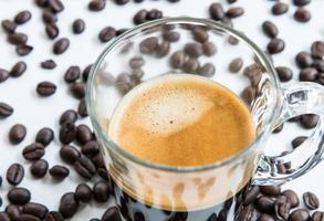 colpo di caffè espresso caldo foto