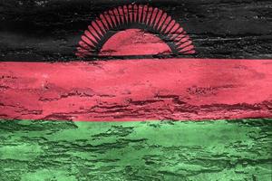 3d-illustrazione di una bandiera del Malawi - bandiera sventolante realistica del tessuto foto