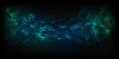 carta da parati blu verde del fondo dello spazio della nebulosa foto