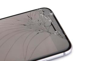 smartphone con display rotto foto