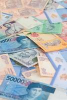 valute asiatiche da vicino foto